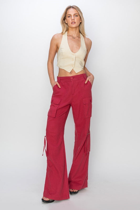 Straight linen cargo