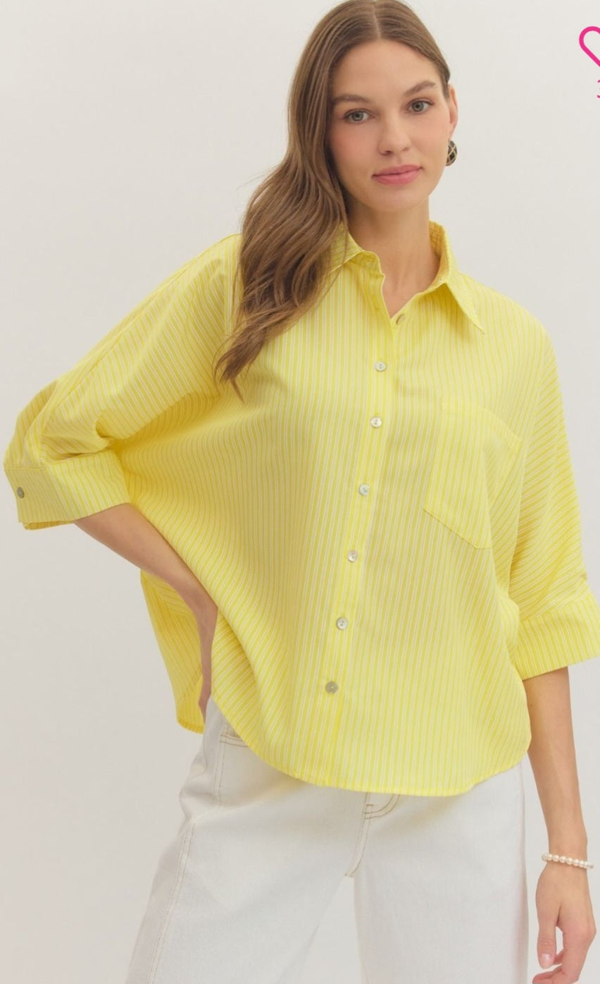Lemon Button up shirt