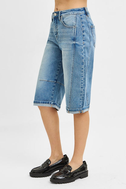 Barrel cuffed shorts
