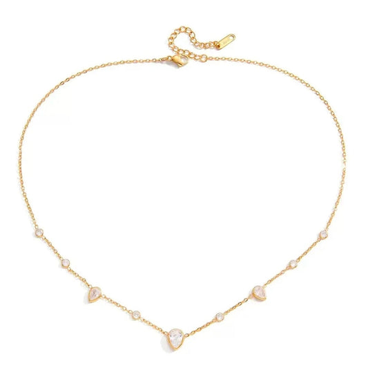 Pear Scattered Necklace