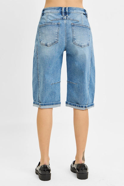 Barrel cuffed shorts