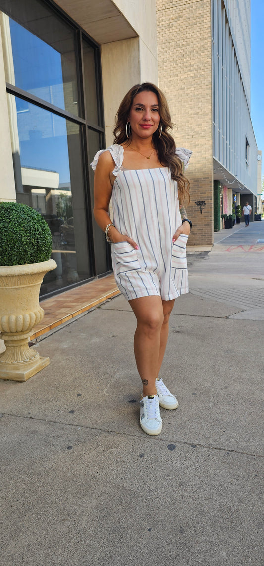 Jenna Striped Romper
