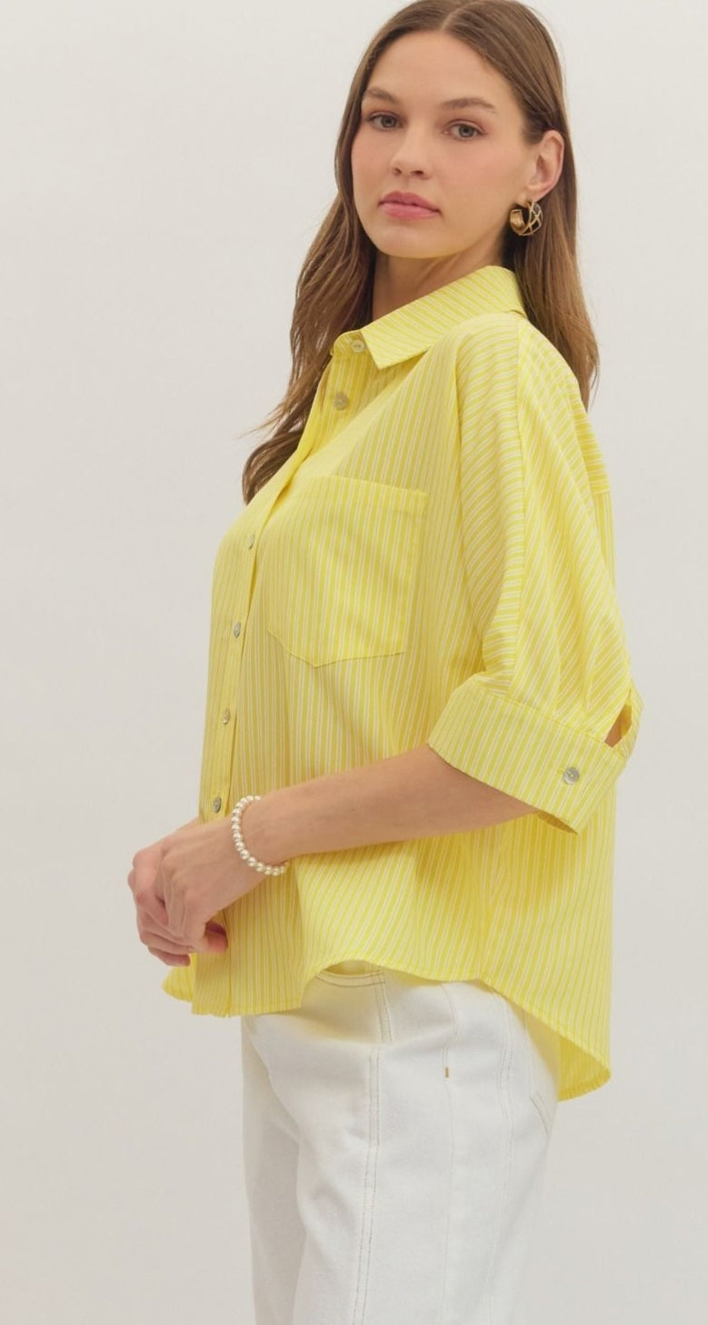 Lemon Button up shirt