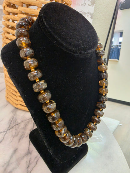 Fall Marble Beaded Necklace